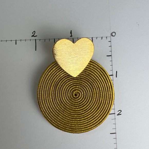 Elegant Yellow & Gold Dangle Earrings - Round Earrings - Trendy Summer Earrings - Picture 2 of 7